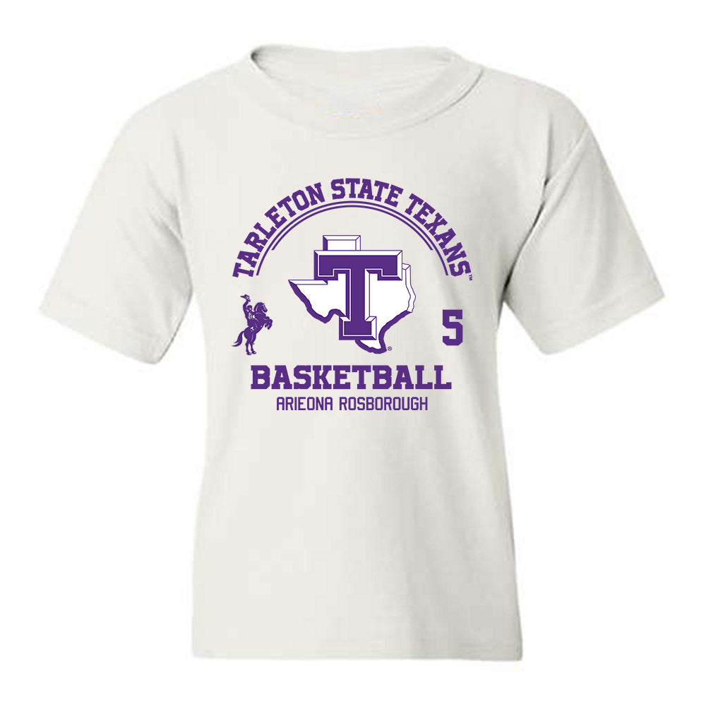 Tarleton State - NCAA Women's Basketball : Arieona Rosborough - Classic Fashion Shersey Youth T-Shirt-0