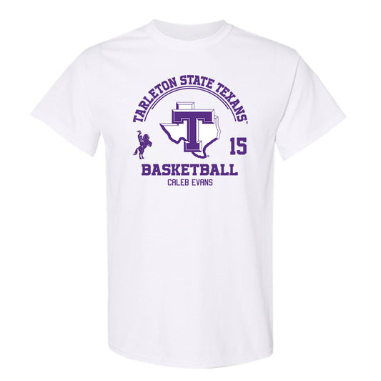 Tarleton State - NCAA Men's Basketball : Caleb Evans - Classic Fashion Shersey T-Shirt-0