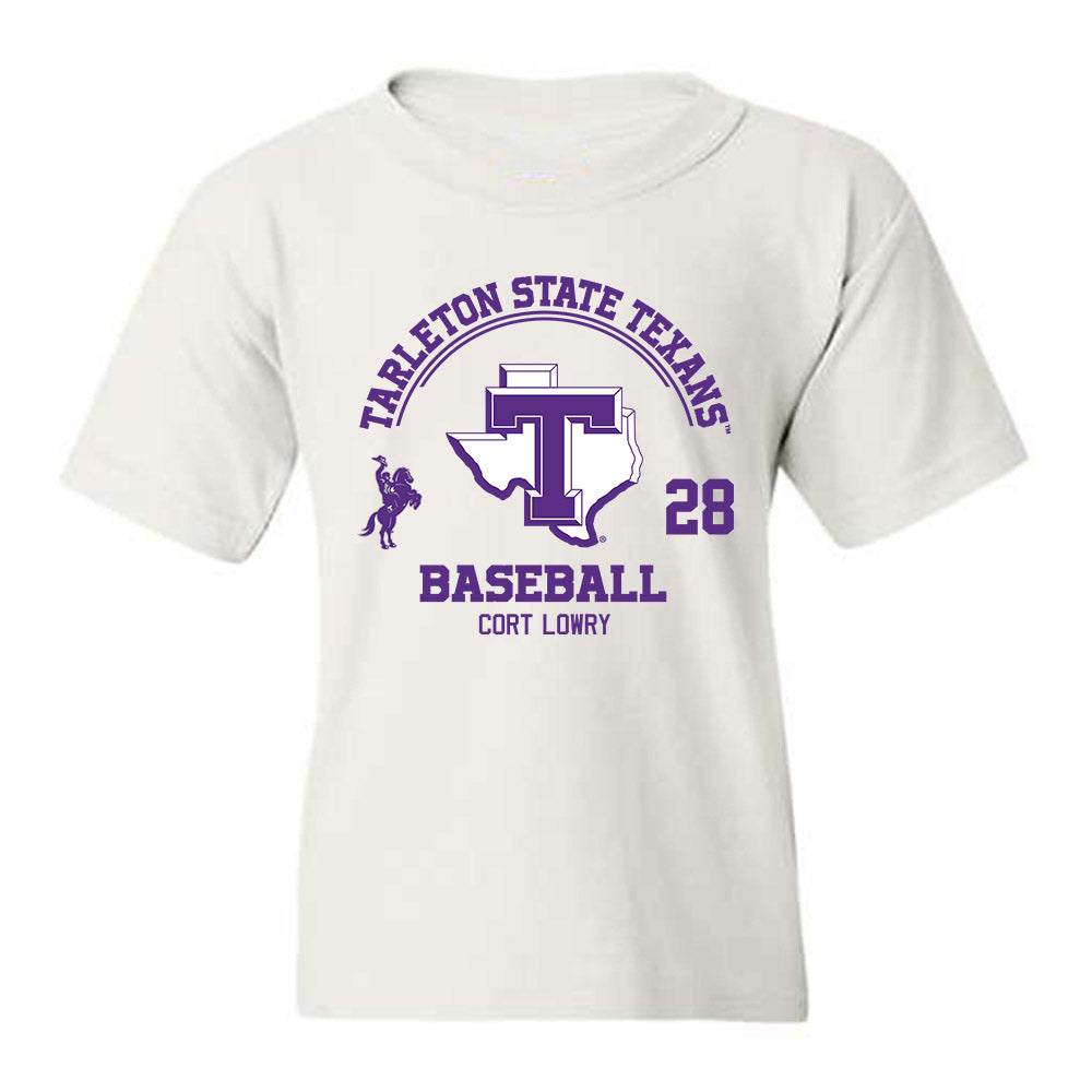 Tarleton State - NCAA Baseball : Cort Lowry - Classic Fashion Shersey Youth T-Shirt-0