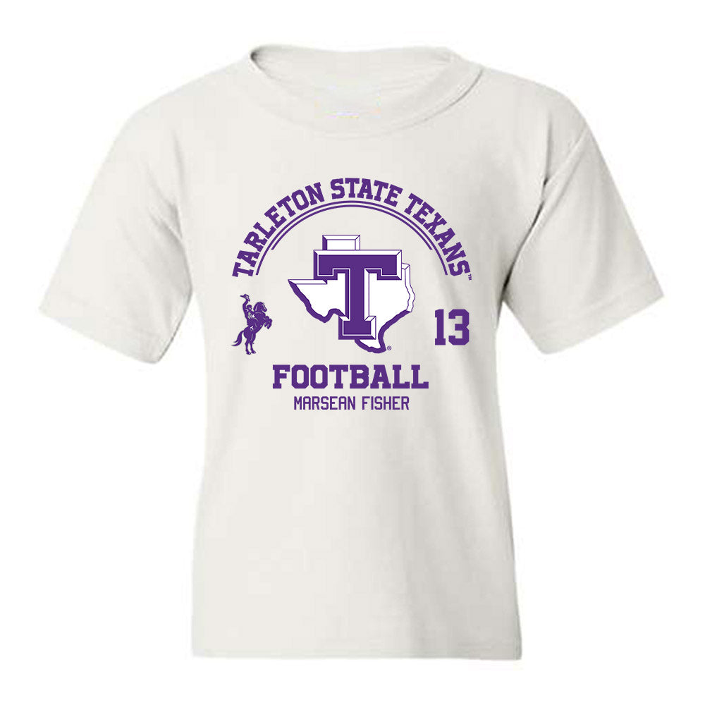Tarleton State - NCAA Football : Marsean Fisher - Classic Fashion Shersey Youth T-Shirt-0