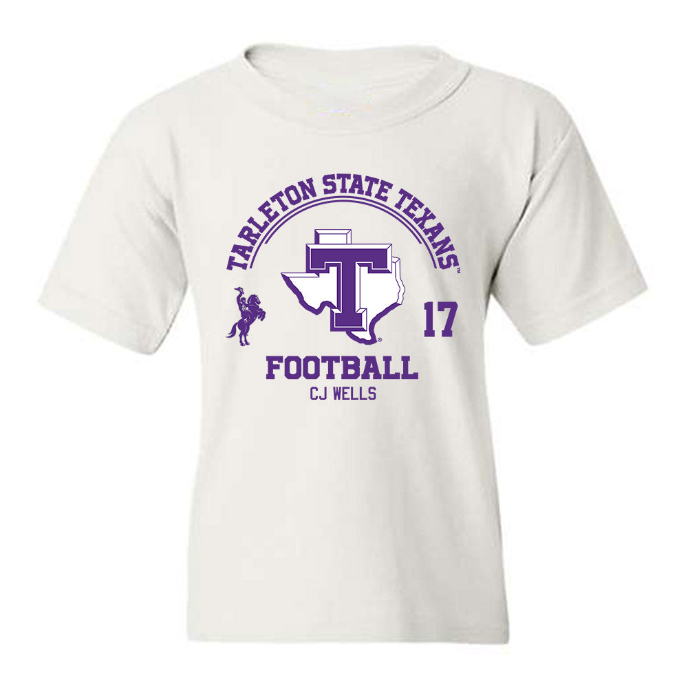 Tarleton State - NCAA Football : CJ Wells - Classic Fashion Shersey Youth T-Shirt-0