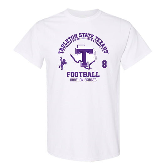 Tarleton State - NCAA Football : Braelon Bridges - Classic Fashion Shersey T-Shirt-0