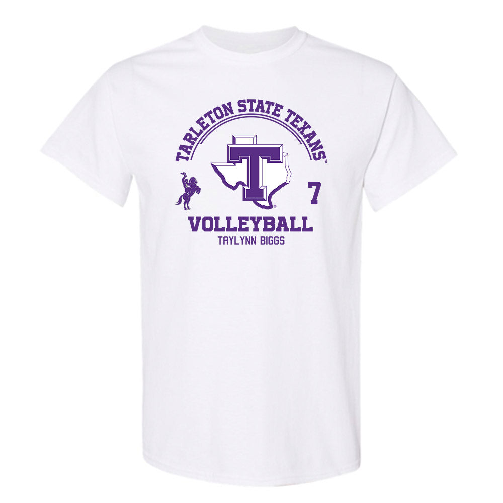 Tarleton State - NCAA Women's Volleyball : Taylynn Biggs - Classic Fashion Shersey T-Shirt-0