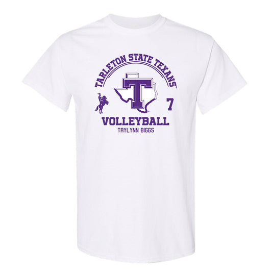 Tarleton State - NCAA Women's Volleyball : Taylynn Biggs - Classic Fashion Shersey T-Shirt-0