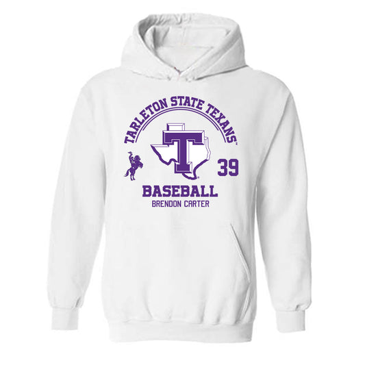 Tarleton State - NCAA Baseball : Brendon Carter - Classic Fashion Shersey Hooded Sweatshirt-0