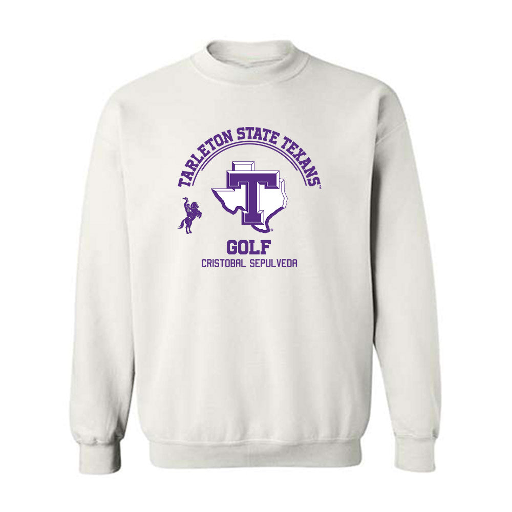 Tarleton State - NCAA Men's Golf : Cristobal Sepulveda - Classic Fashion Shersey Crewneck Sweatshirt-0