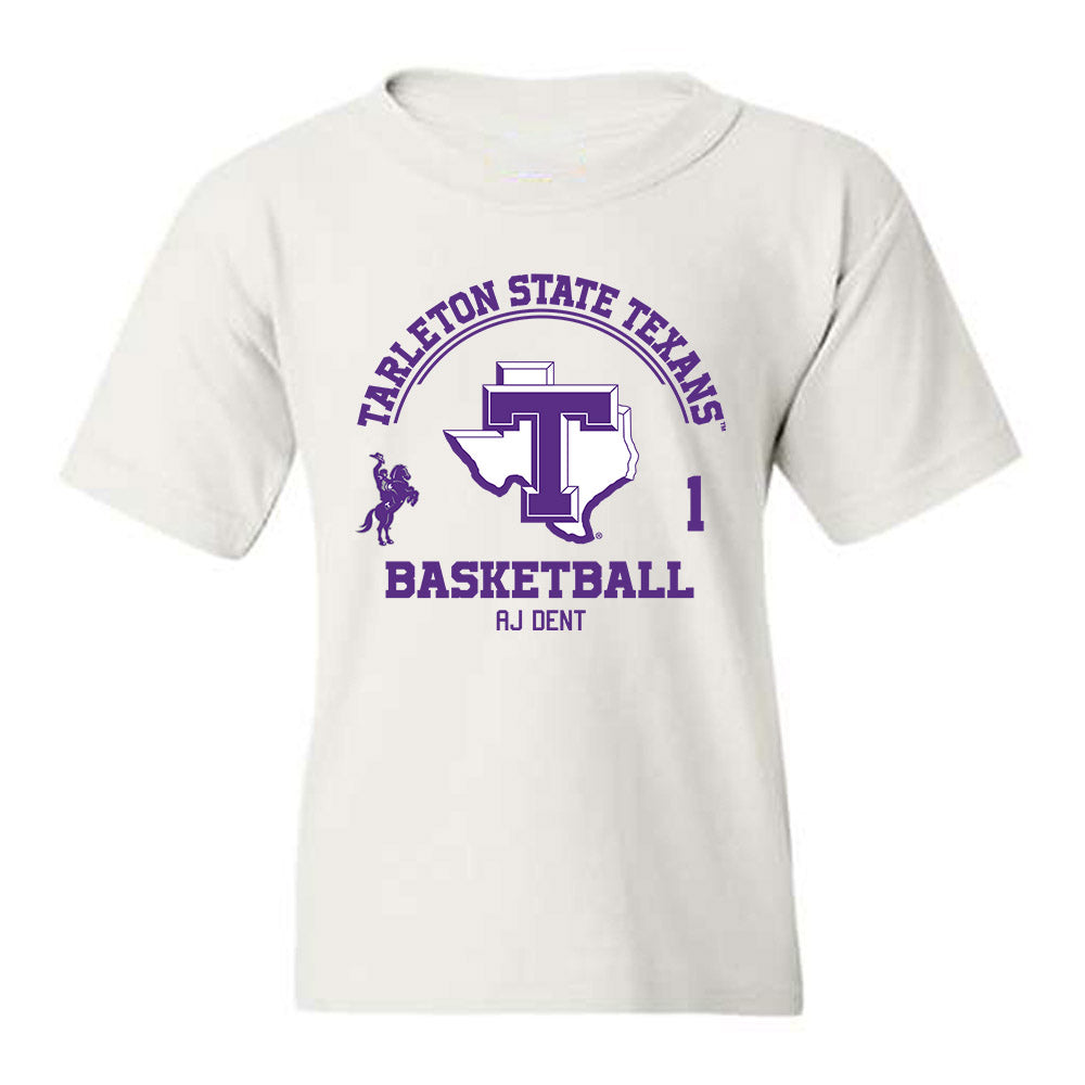 Tarleton State - NCAA Men's Basketball : Aj Dent - Classic Fashion Shersey Youth T-Shirt-0