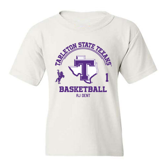Tarleton State - NCAA Men's Basketball : Aj Dent - Classic Fashion Shersey Youth T-Shirt-0