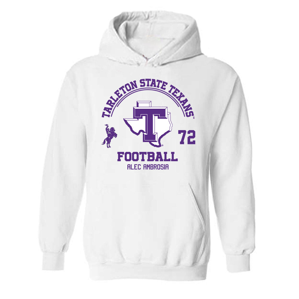 Tarleton State - NCAA Football : Alec Ambrosia - Classic Fashion Shersey Hooded Sweatshirt-0