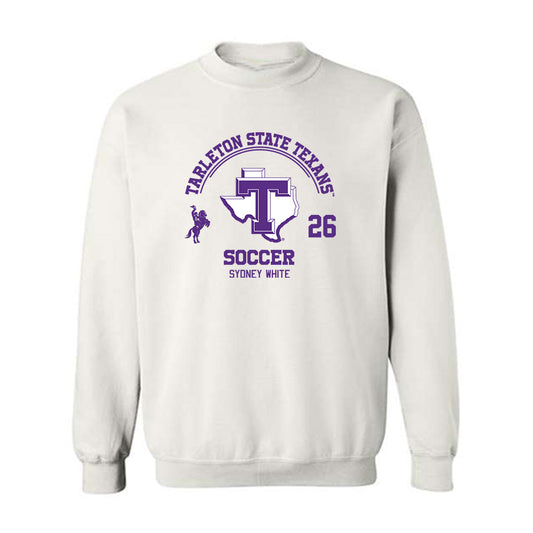 Tarleton State - NCAA Women's Soccer : Sydney White - Classic Fashion Shersey Crewneck Sweatshirt-0