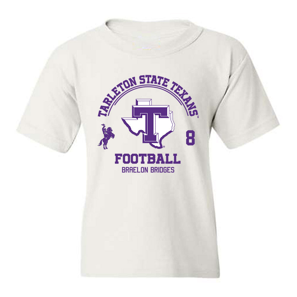 Tarleton State - NCAA Football : Braelon Bridges - Classic Fashion Shersey Youth T-Shirt-0