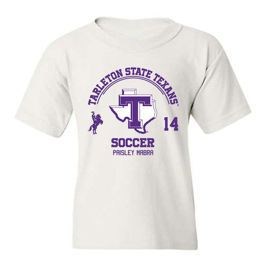 Tarleton State - NCAA Women's Soccer : Paisley Mabra - Classic Fashion Shersey Youth T-Shirt-0