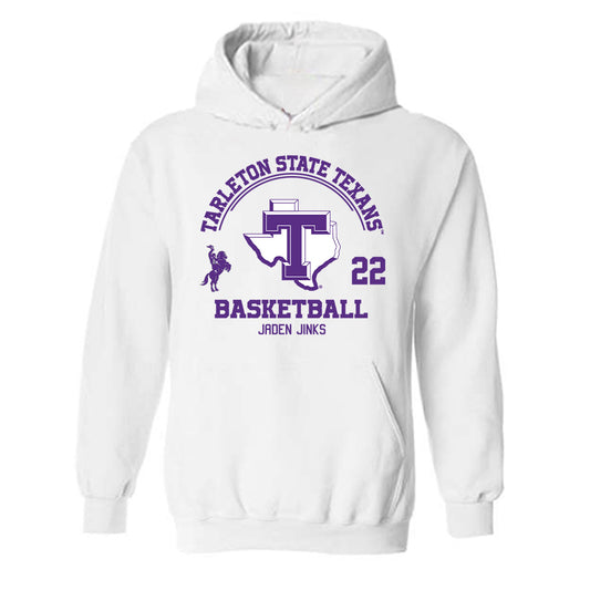 Tarleton State - NCAA Men's Basketball : Jaden Jinks - Classic Fashion Shersey Hooded Sweatshirt-0