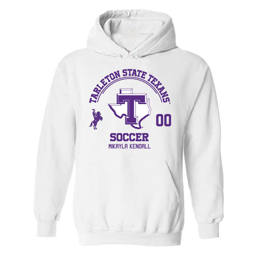 Tarleton State - NCAA Women's Soccer : Mikayla Kendall - Classic Fashion Shersey Hooded Sweatshirt-0