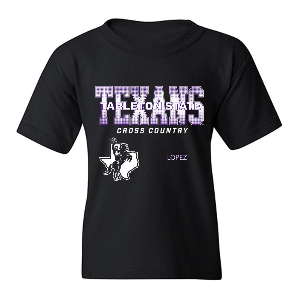 Tarleton State - NCAA Men's Cross Country : Michael Lopez - Classic Fashion Shersey Youth T-Shirt-0