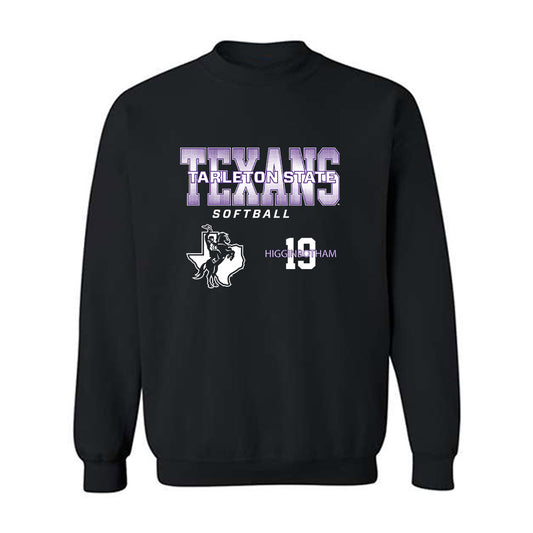 Tarleton State - NCAA Softball : Alyson Higginbotham - Classic Fashion Shersey Crewneck Sweatshirt-0