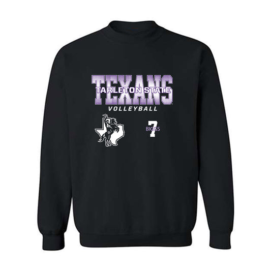 Tarleton State - NCAA Women's Volleyball : Taylynn Biggs - Classic Fashion Shersey Crewneck Sweatshirt-0