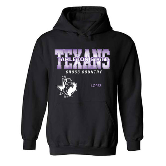 Tarleton State - NCAA Men's Cross Country : Michael Lopez - Classic Fashion Shersey Hooded Sweatshirt-0