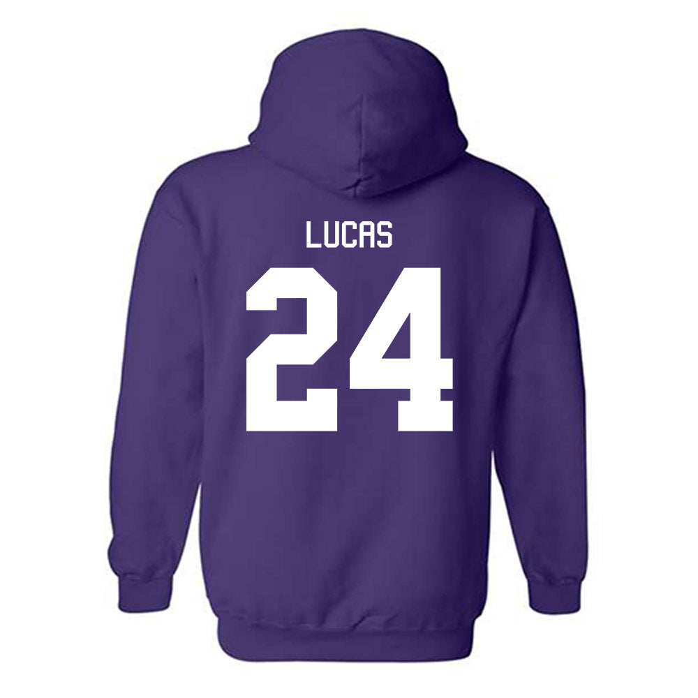 Tarleton State - NCAA Baseball : Aden Lucas - Classic Shersey Hooded Sweatshirt-1