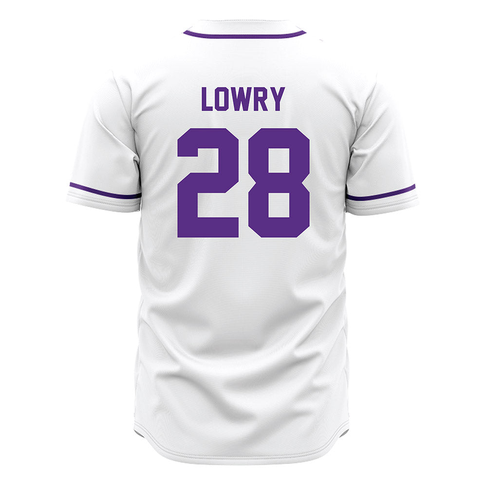 Tarleton State - NCAA Baseball : Cort Lowry - White Jersey-1