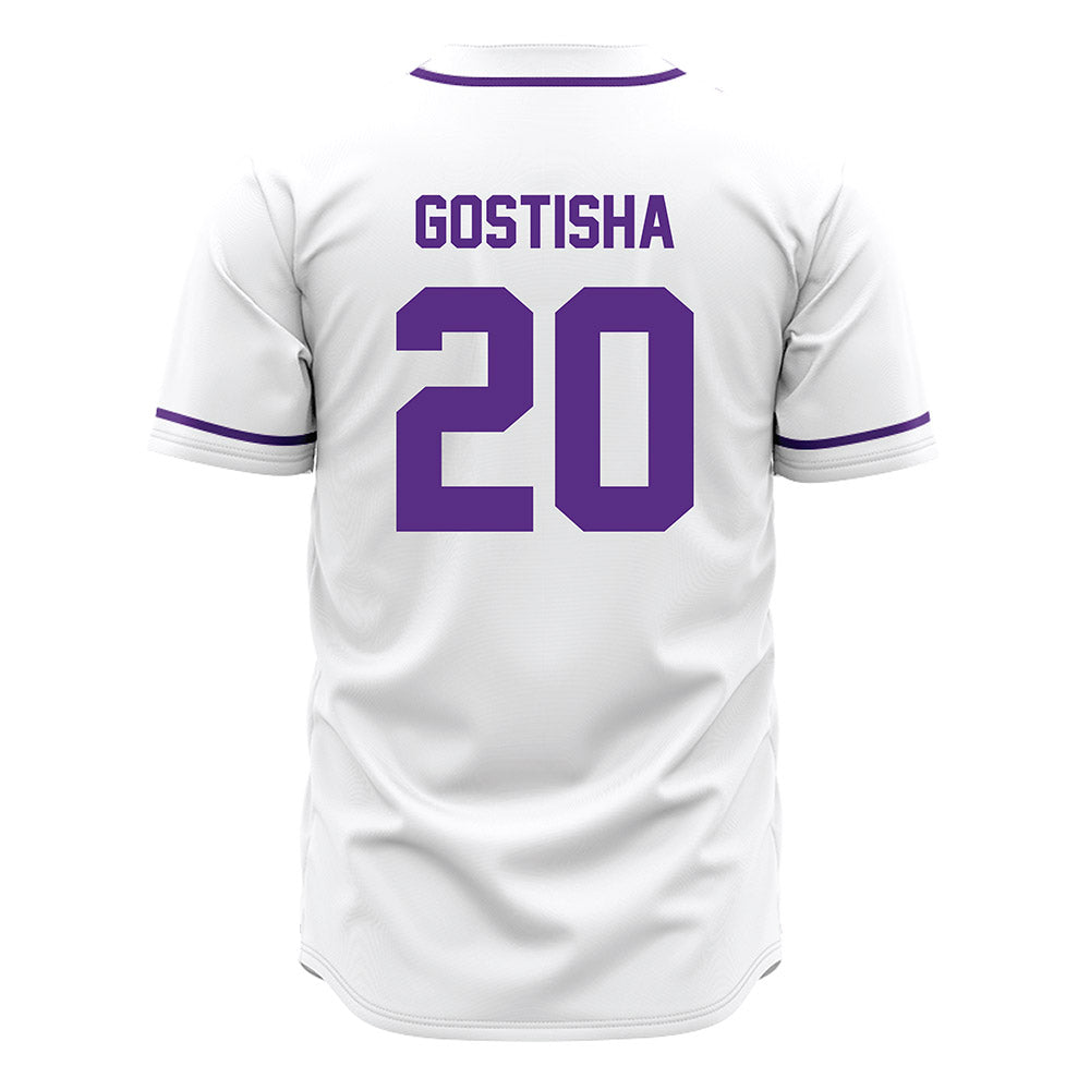 Tarleton State - NCAA Baseball : Braden Gostisha - White Jersey-1