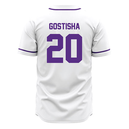 Tarleton State - NCAA Baseball : Braden Gostisha - White Jersey-1