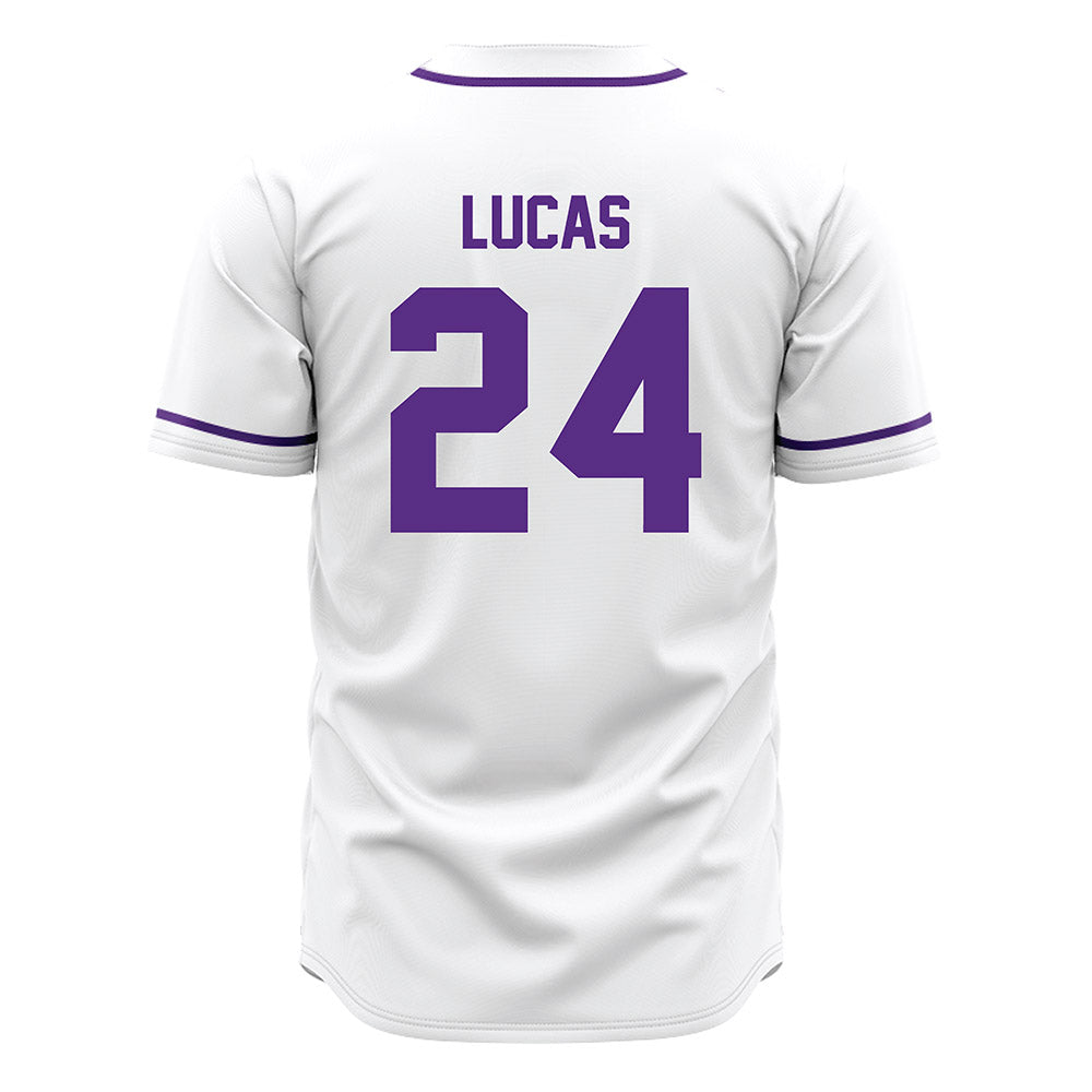 Tarleton State - NCAA Baseball : Aden Lucas - White Jersey-1