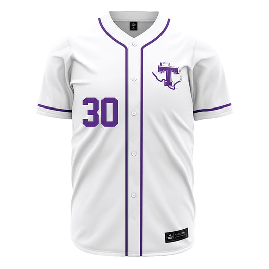 Tarleton State - NCAA Baseball : Spencer Hatch - White Jersey-0