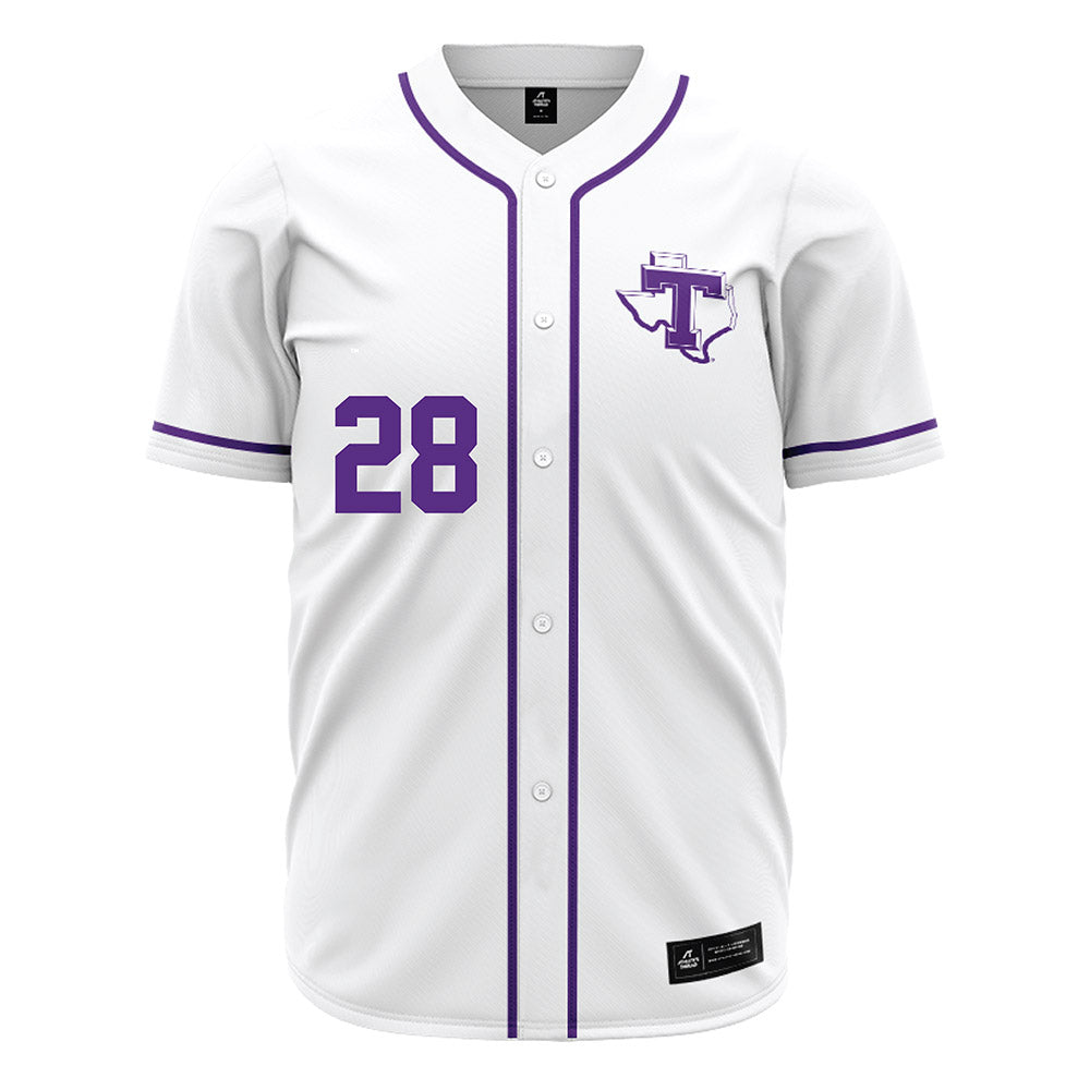 Tarleton State - NCAA Baseball : Cort Lowry - White Jersey-0