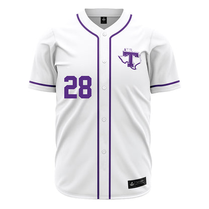 Tarleton State - NCAA Baseball : Cort Lowry - White Jersey-0