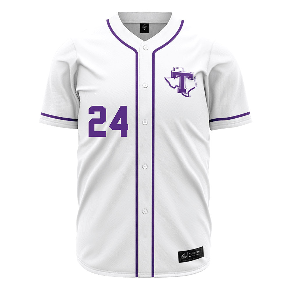 Tarleton State - NCAA Baseball : Aden Lucas - White Jersey-0