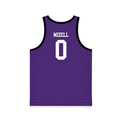 Tarleton State - NCAA Men's Basketball : Jordan Mizell - Purple Basketball Jersey-1