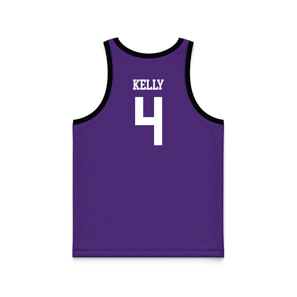 Tarleton State - NCAA Men's Basketball : Leroy Kelly - Purple Basketball Jersey-1