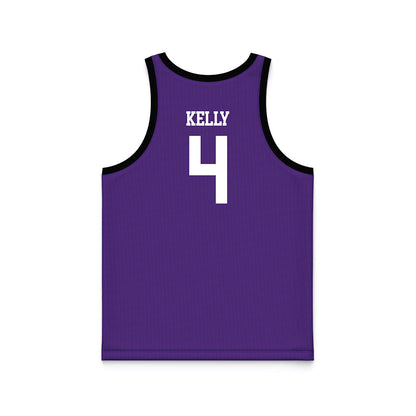 Tarleton State - NCAA Men's Basketball : Leroy Kelly - Purple Basketball Jersey-1