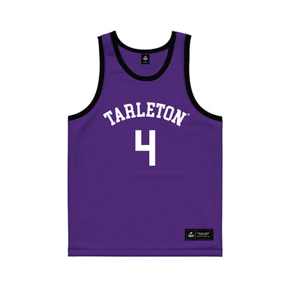 Tarleton State - NCAA Men's Basketball : Leroy Kelly - Purple Basketball Jersey-0