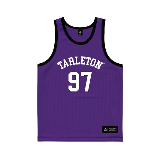 Tarleton State - NCAA Men's Basketball : Andy SIGISCAR - Purple Basketball Jersey-0