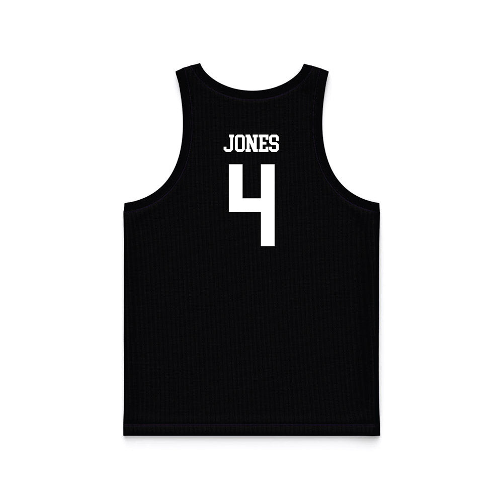Tarleton State - NCAA Women's Basketball : Kyriana Jones - Black Basketball Jersey-1