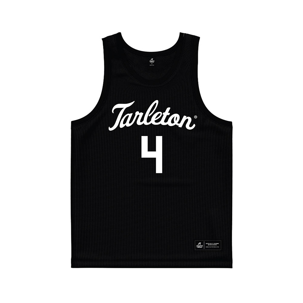 Tarleton State - NCAA Women's Basketball : Kyriana Jones - Black Basketball Jersey-0