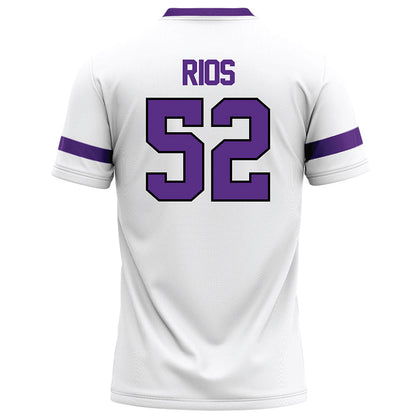 Tarleton State - NCAA Football : Robert Rios - White Logo Football Jersey