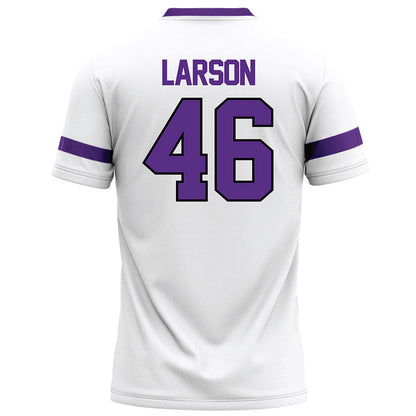 Tarleton State - NCAA Football : Brad Larson - White Football Jersey-1