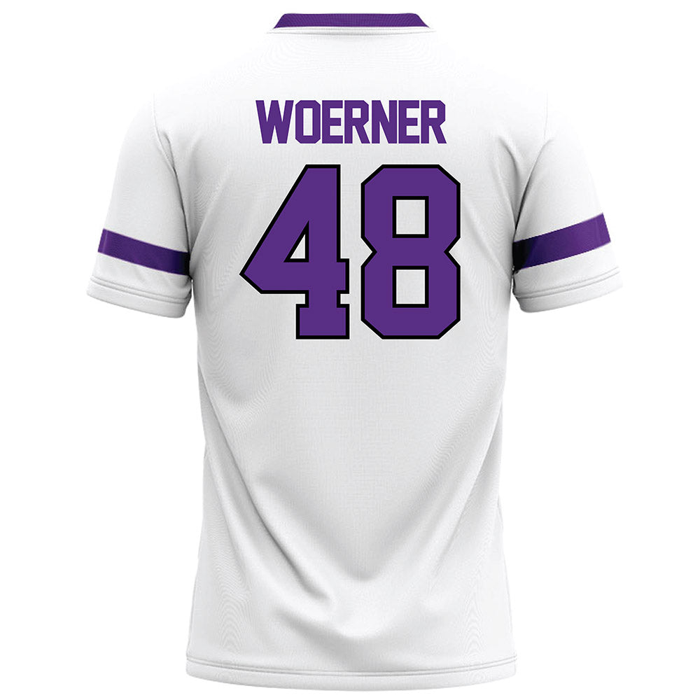 Tarleton State - NCAA Football : Reese Woerner - White Football Jersey-1