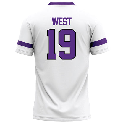 Tarleton State - NCAA Football : Trevon West - White Football Jersey-1