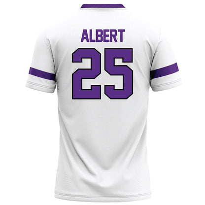 Tarleton State - NCAA Football : Steve Albert - White Football Jersey