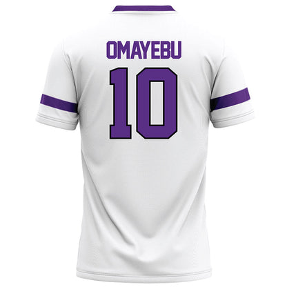 Tarleton State - NCAA Football : Benjamin Omayebu - White Logo Football Jersey