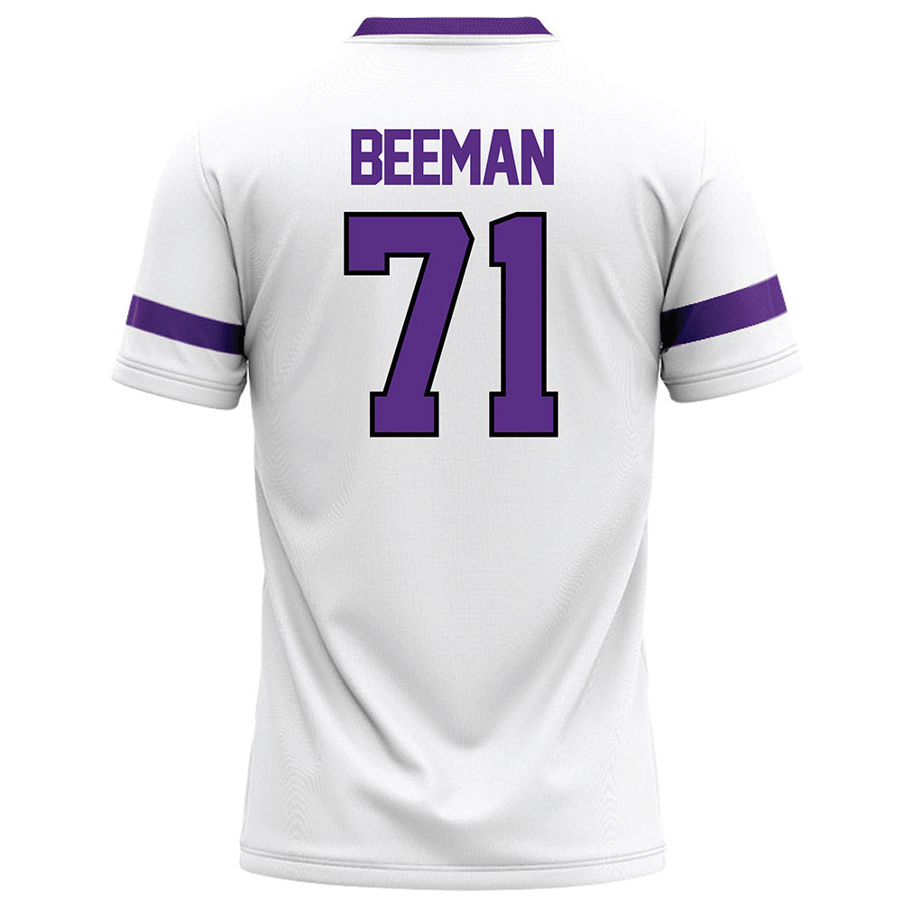 Tarleton State - NCAA Football : Connor Beeman - White Football Jersey