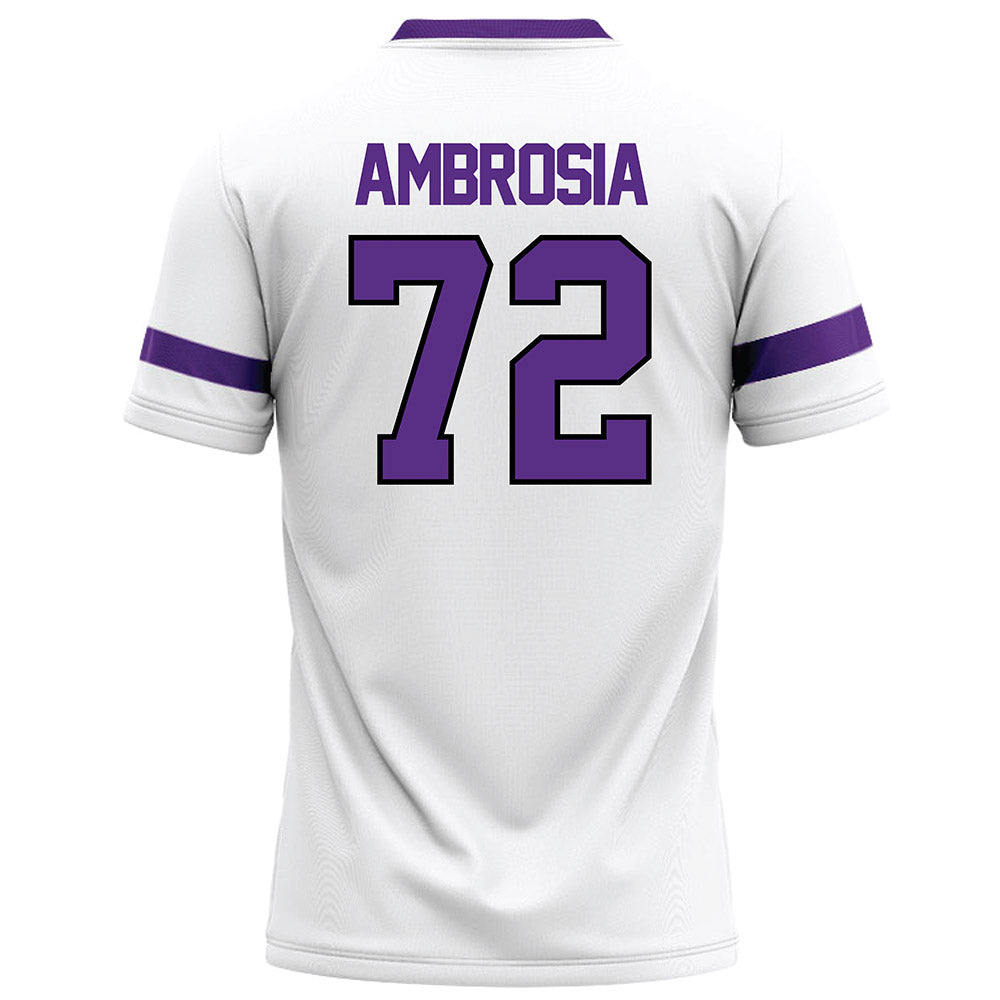 Tarleton State - NCAA Football : Alec Ambrosia - White Football Jersey-1