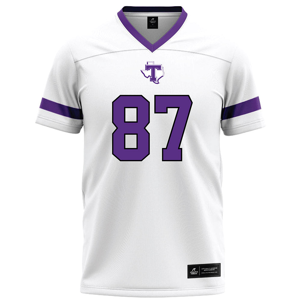 Tarleton State - NCAA Football : Wheeler Bowron - White Football Jersey-0