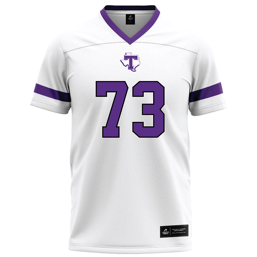 Tarleton State - NCAA Football : Rowdy Garza - White Logo Football Jersey