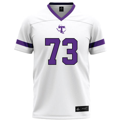 Tarleton State - NCAA Football : Rowdy Garza - White Logo Football Jersey