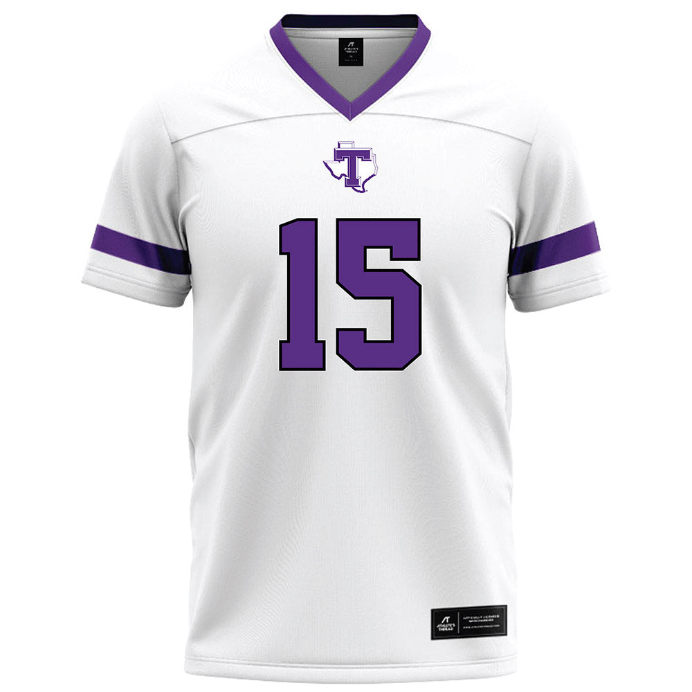 Tarleton State - NCAA Football : Cardea Collier - White Football Jersey-0